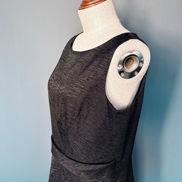 David Meister Little Black Dress | Waist Sash | Sleeveless Cocktail‎ | Size 8 - Picture 4 of 9